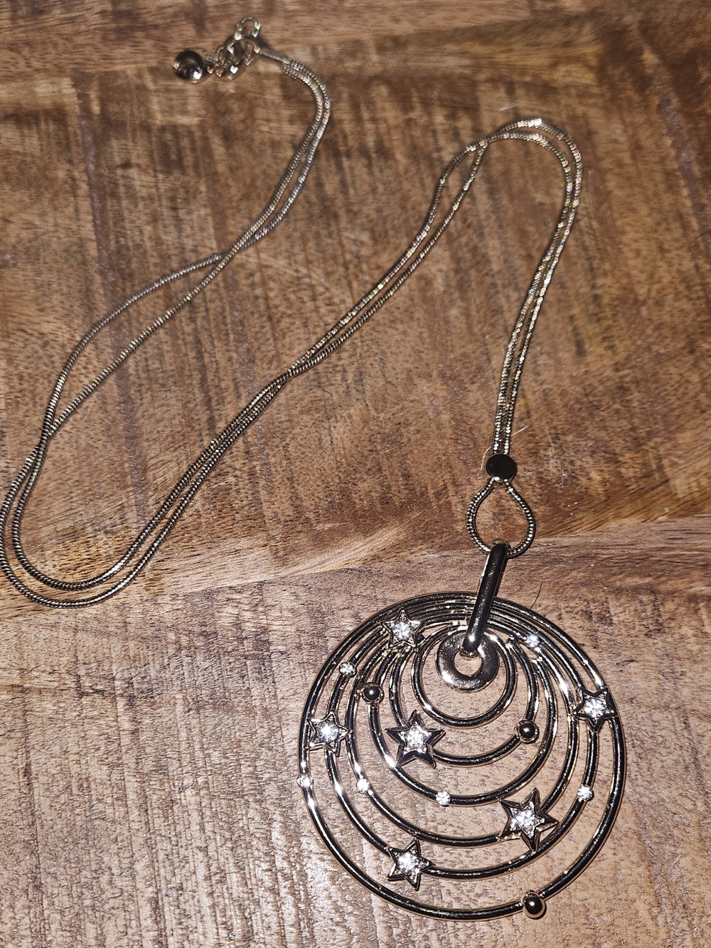 BCBGeneration Gold-Tone Celestial Orbit Star Pendant Necklace